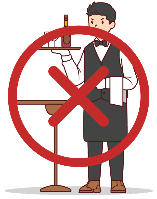 Garçom não disponível.